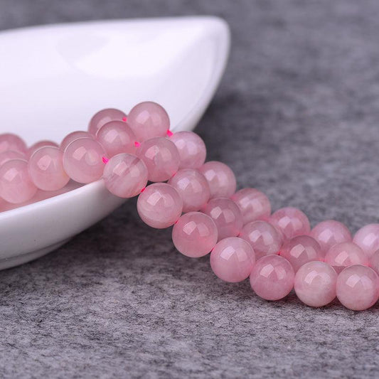 8/10/12mm Madagascar Rose quartz beads Wholesale - Free Shipping Over 300USD - Price at $ 54.00 /pc