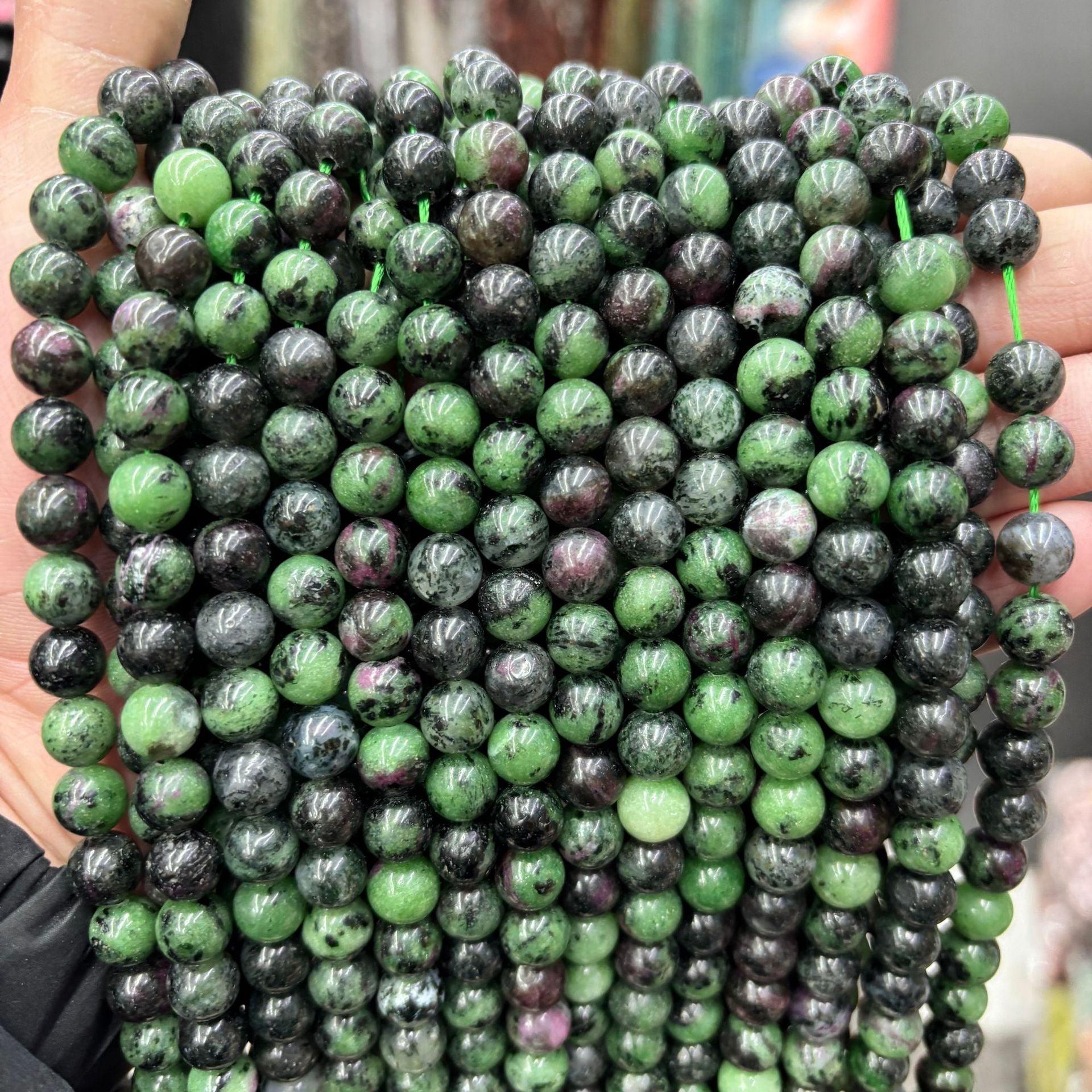 8/10mm Ruby Zoisite beads Wholesale - Free Shipping Over 300USD - Price at $ 2.20 /pc