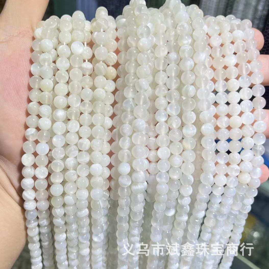 8/10mm Moonstone beads Wholesale - Free Shipping Over 300USD - Price at $ 6.60 /pc