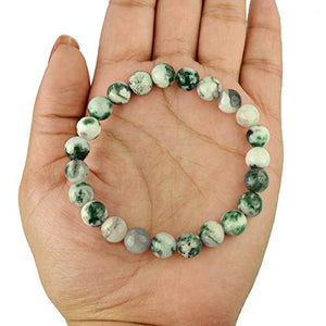 8mm tree agate bracelet