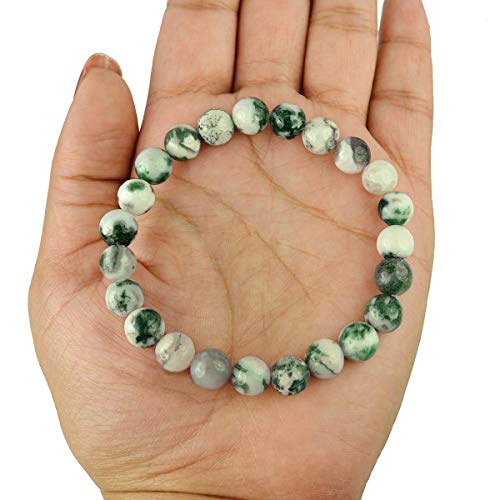 8mm tree agate bracelet
