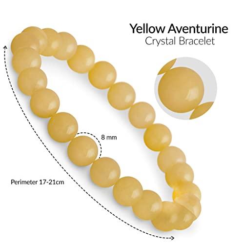 8mm yellow aventurine bracelet