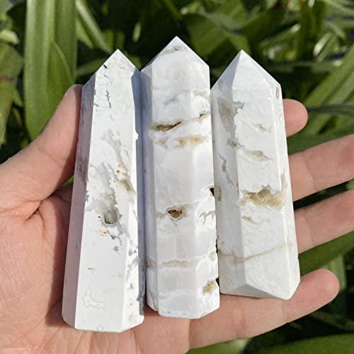 5-9cm white agate tower 1kg