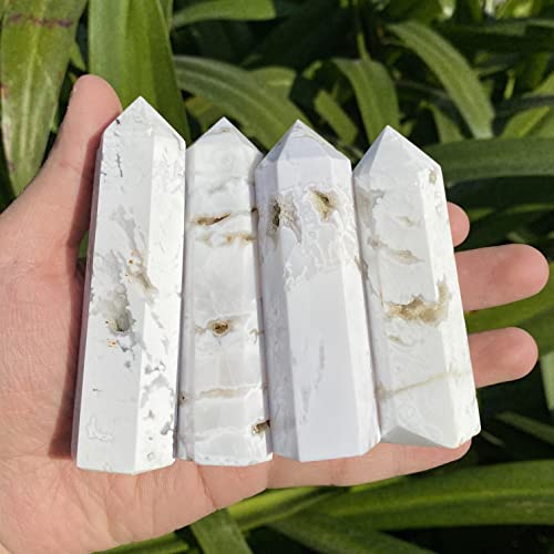 5-9cm white agate tower 1kg