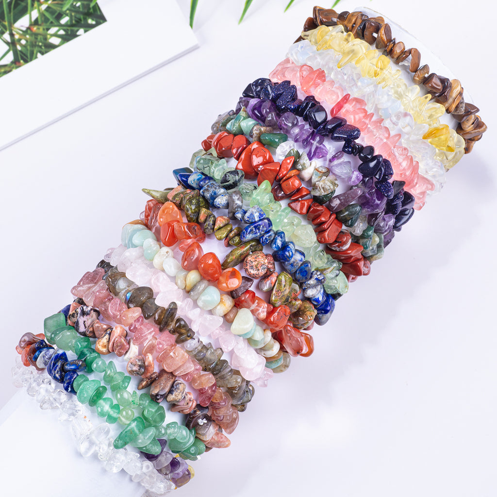 Crystal chips bracelet