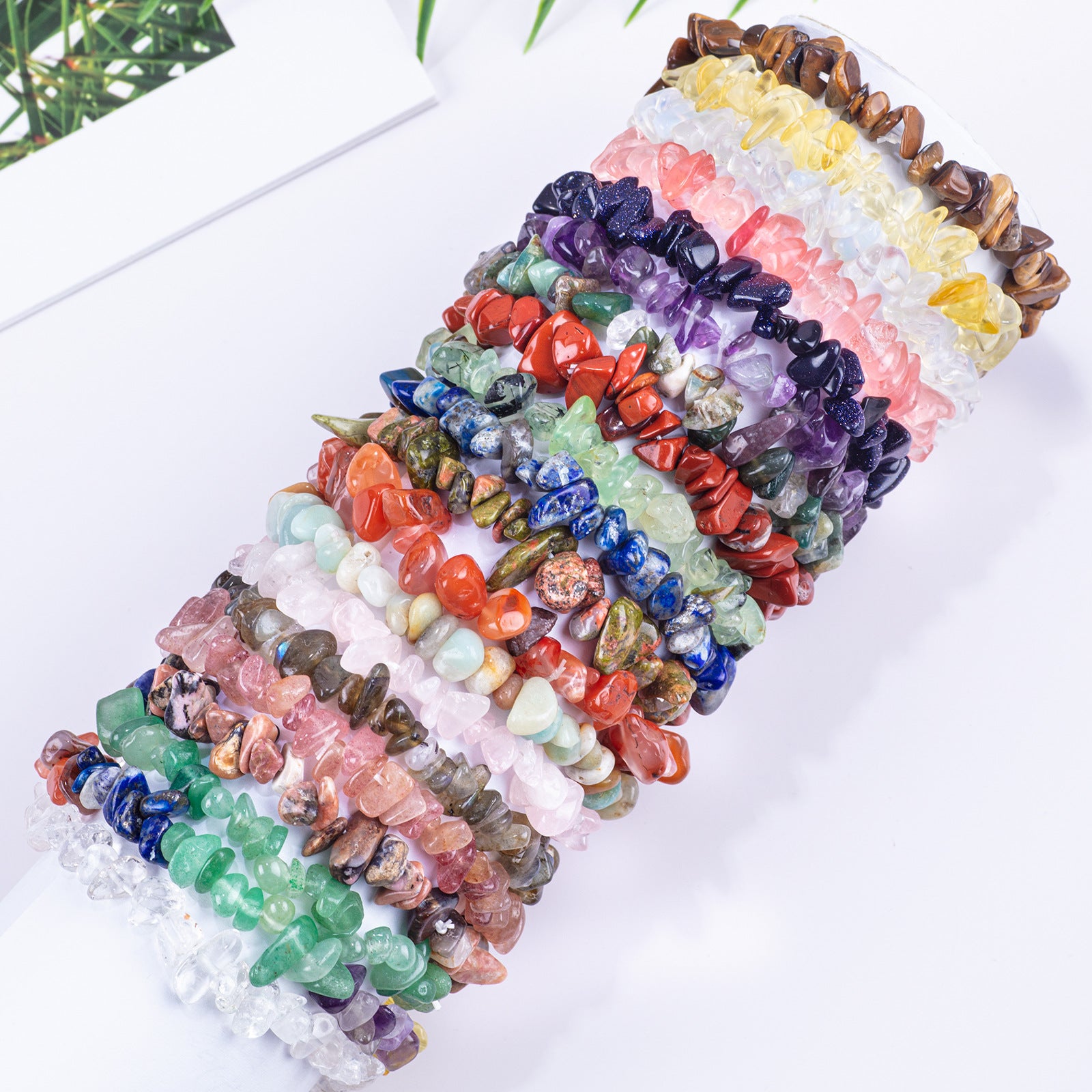 Crystal chips bracelet