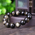 10mm gold obsidian bracelet