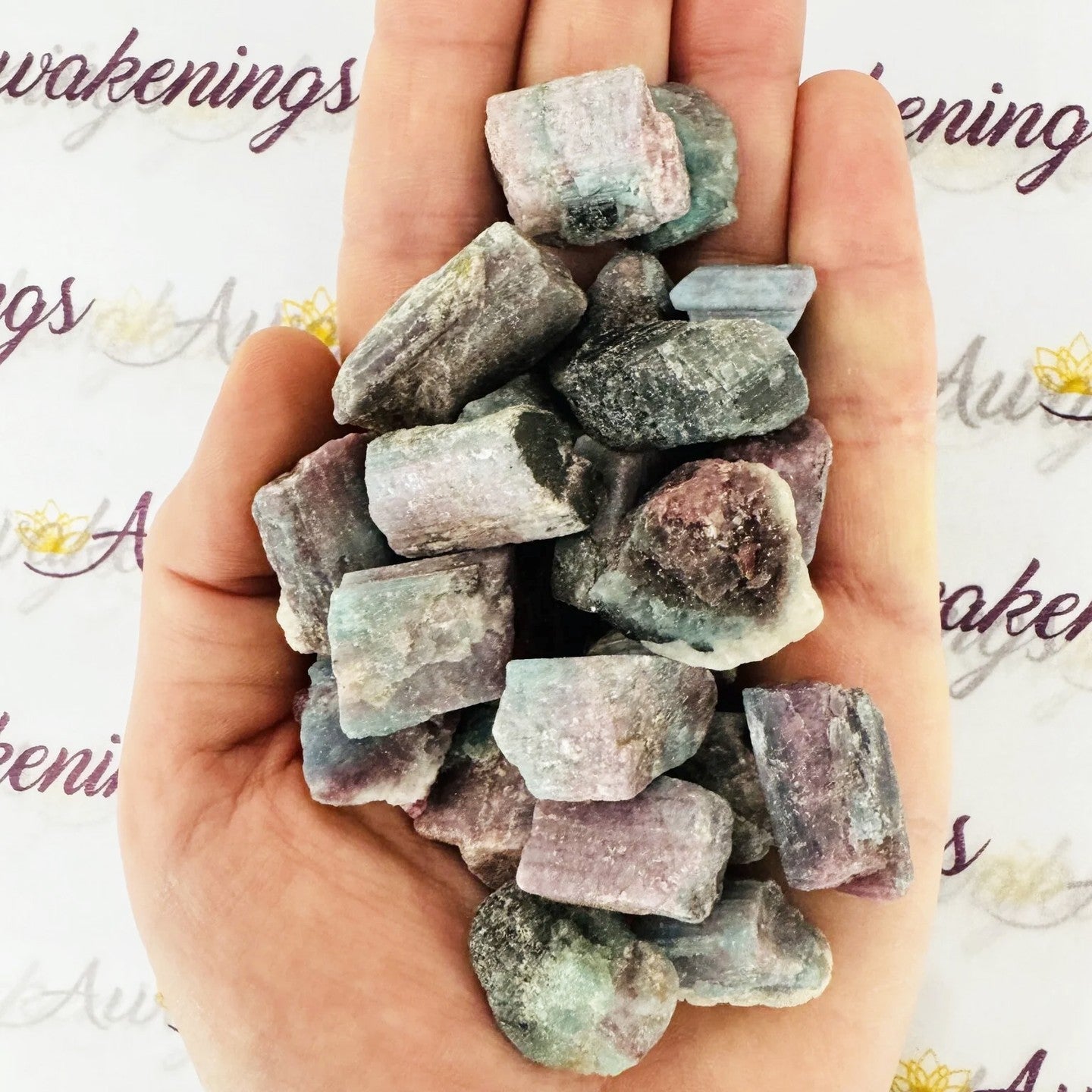 2-4cm raw paraiba tourmaline 100g