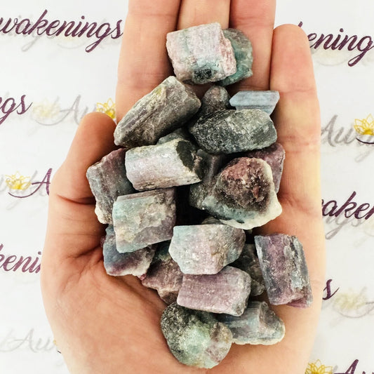 2-4cm raw paraiba tourmaline 100g