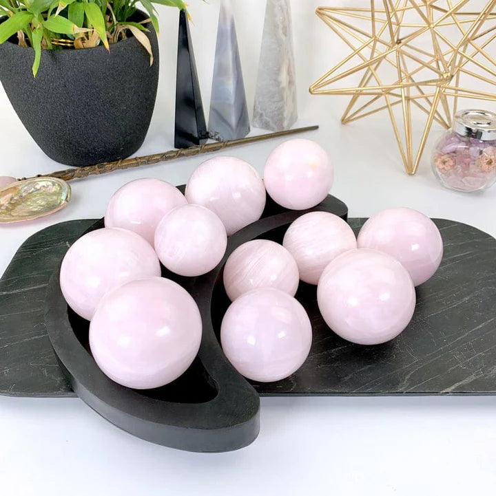 3-6cm pink calcite sphere 1kg