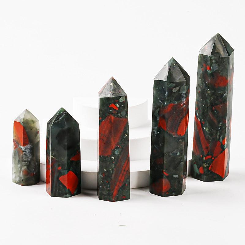7-9CM african bloodstone tower Wholesale - Free Shipping Over 300USD - Price at $ 33.00 /pc
