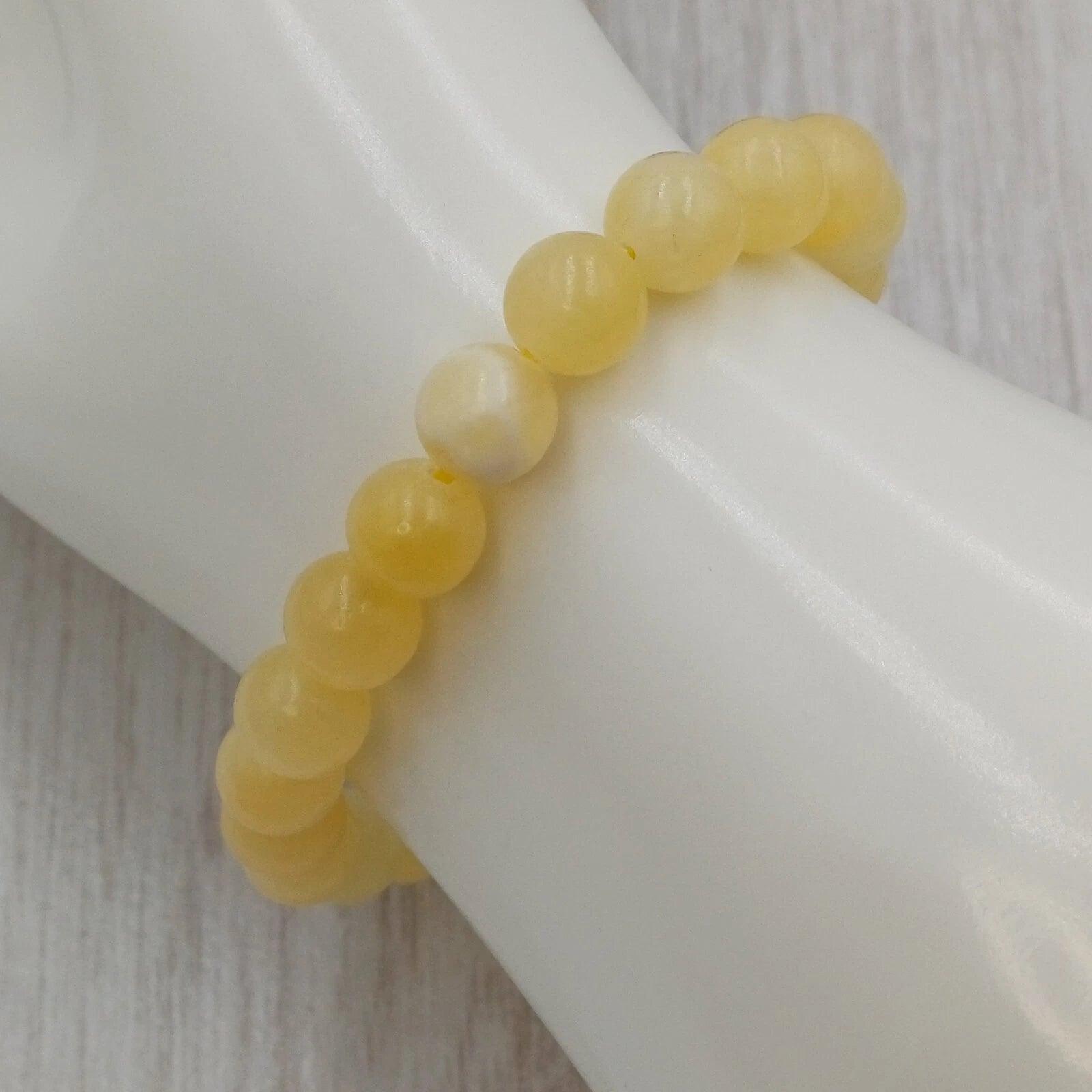 8mm yellow jasper bracelet