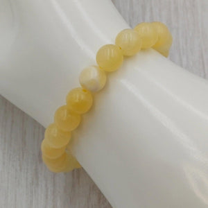 8mm yellow jasper bracelet