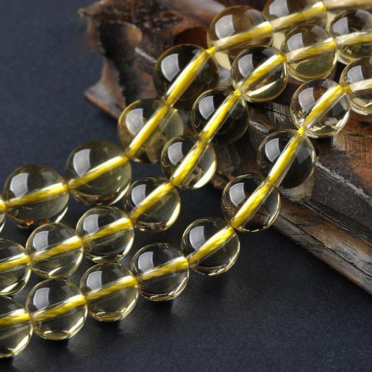 8/10/12mm Citrine beads Wholesale - Free Shipping Over 300USD - Price at $ 17.00 /pc