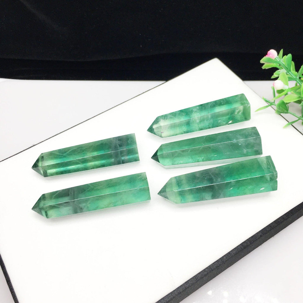 5-9CM Fluorite tower point Wholesale - Free Shipping Over 300USD - Price at $ 33.00 /pc