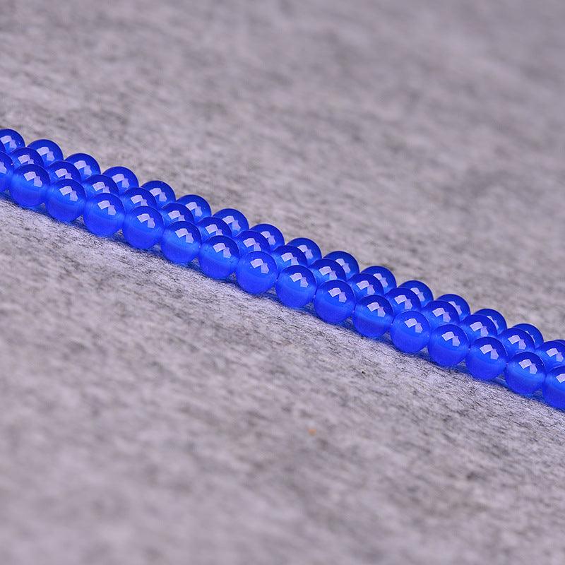 8/10/12mm Blue Carnelian Agate Beads Wholesale - Free Shipping Over 300USD - Price at $ 7.00 /pc