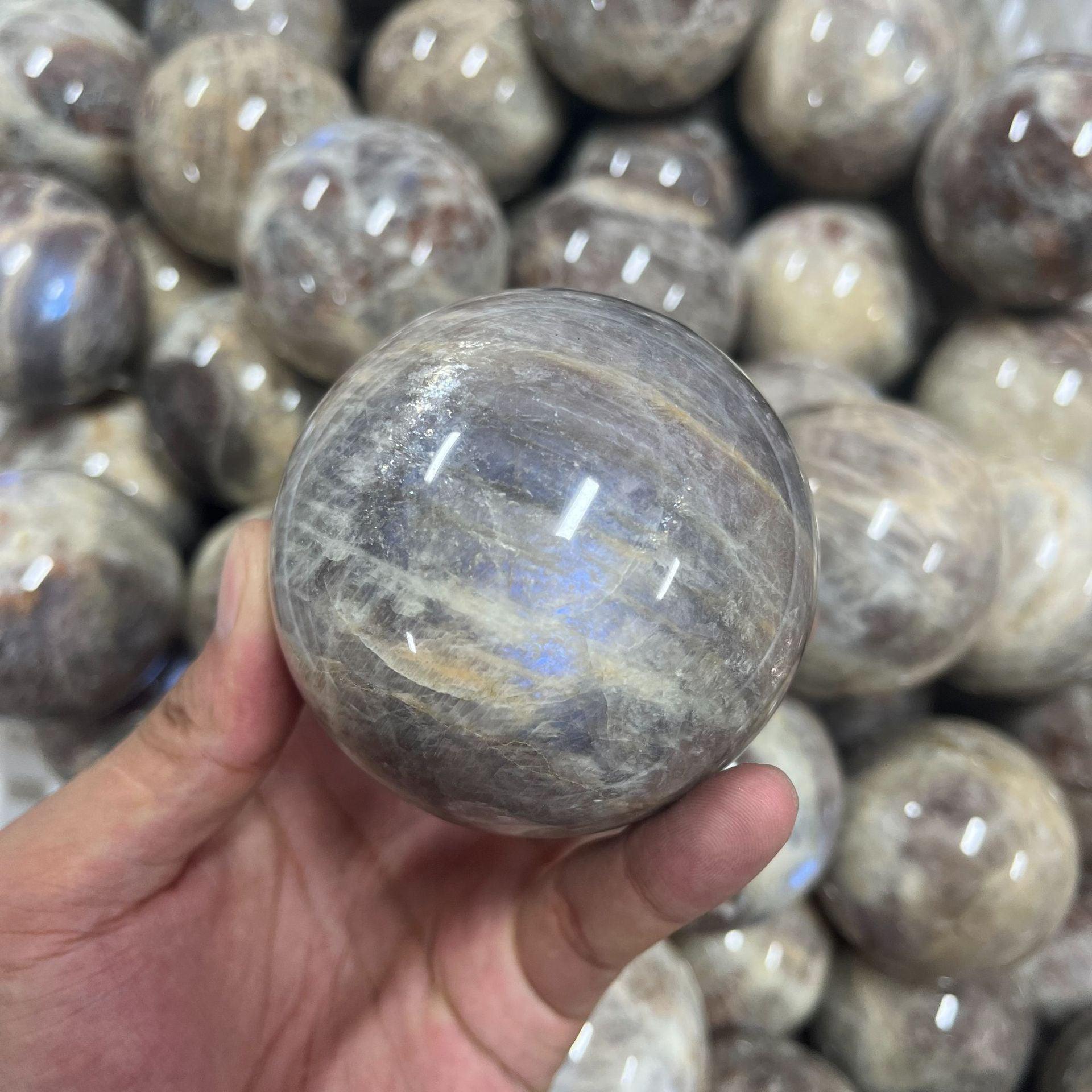 5-8cm peach Moonstone sphere Wholesale - Free Shipping Over 300USD - Price at $ 39.60 /pc