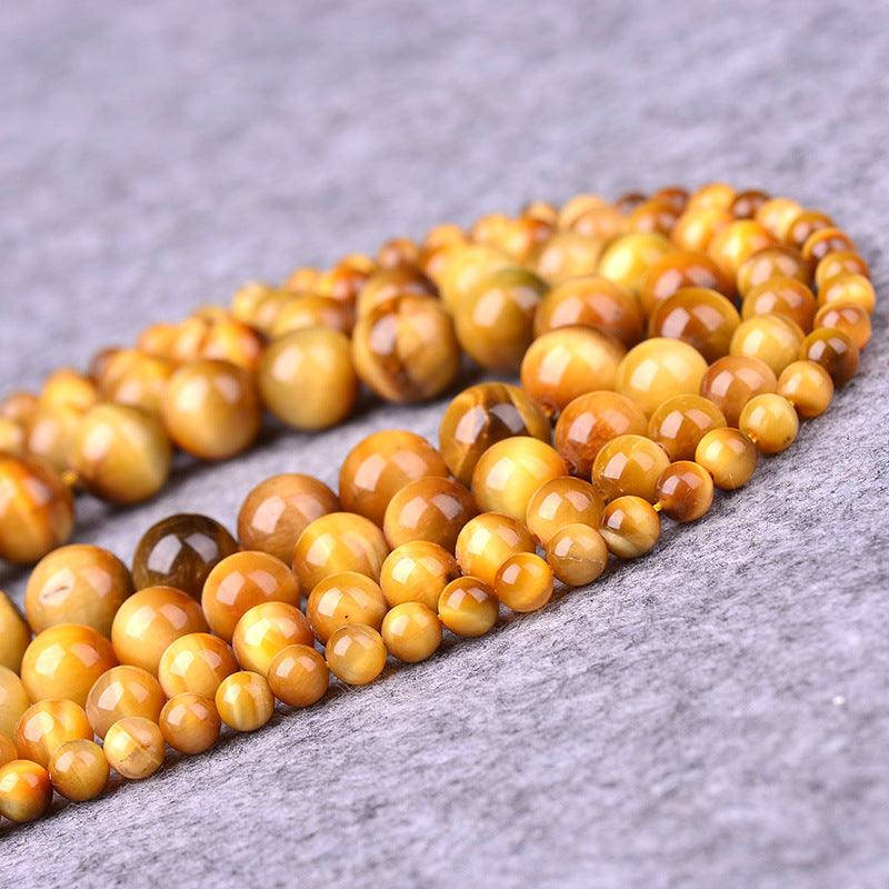 8/10/12mm Gold Tiger Eyes Beads Wholesale - Free Shipping Over 300USD - Price at $ 32.00 /pc