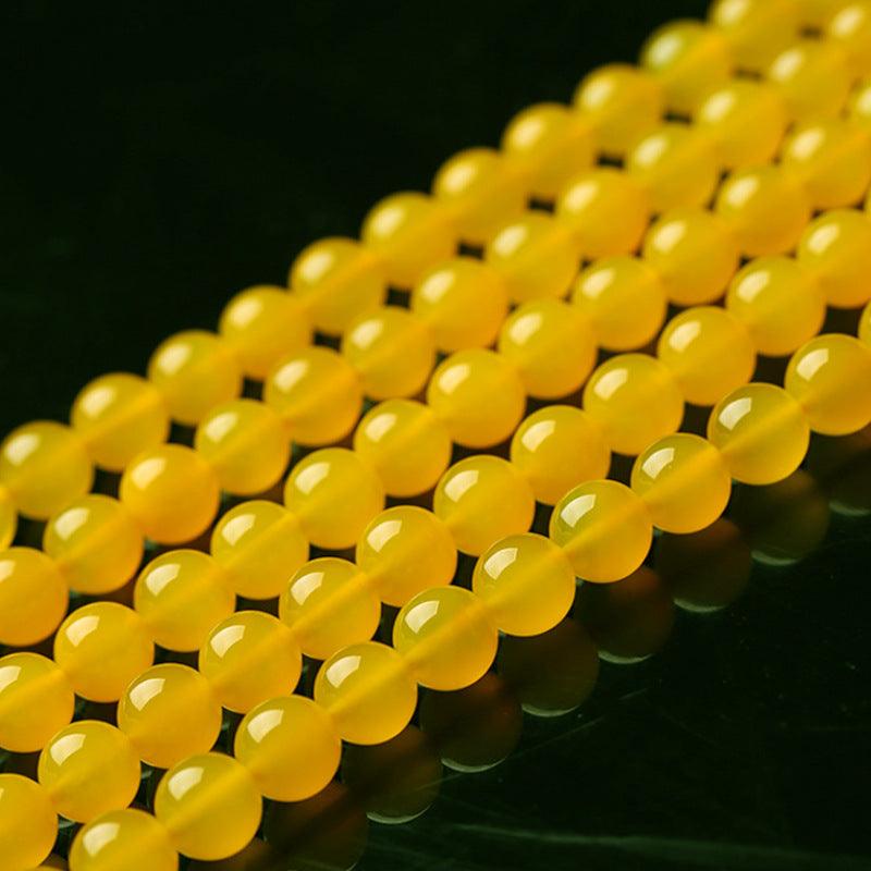 8/10/12mm Yellow Agate Beads Wholesale - Free Shipping Over 300USD - Price at $ 8.00 /pc
