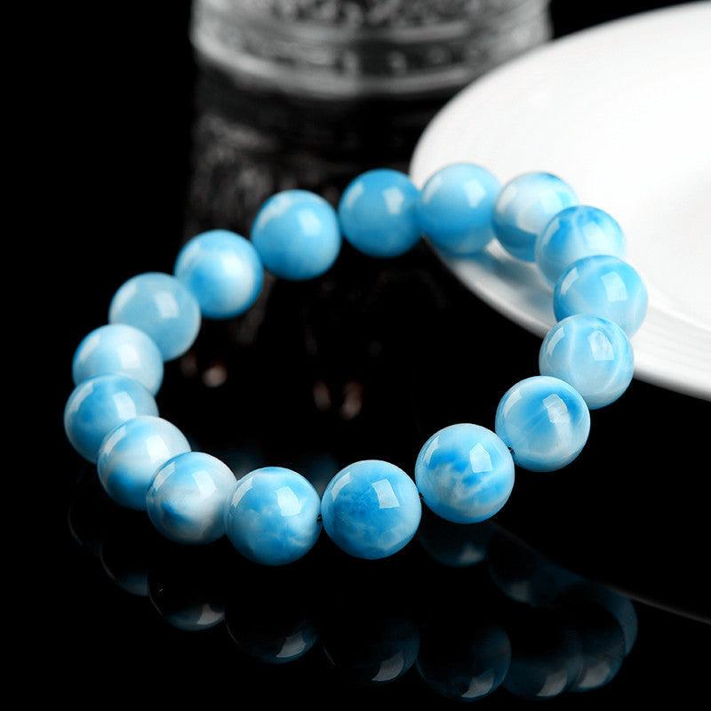 8/10mm Larimar bracelet Wholesale - Free Shipping Over 300USD - Price at $ 62.00 /pc