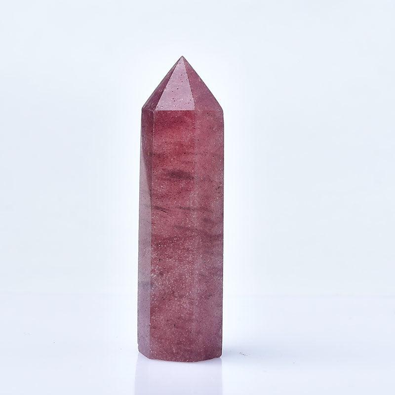 5-9cm Strawberry Quartz tower Wholesale - Free Shipping Over 300USD - Price at $ 39.60 /pc