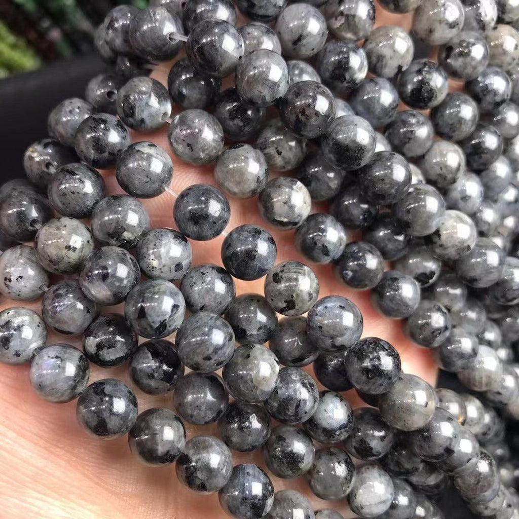 8/10mm Larvikite beads Wholesale - Free Shipping Over 300USD - Price at $ 2.20 /pc