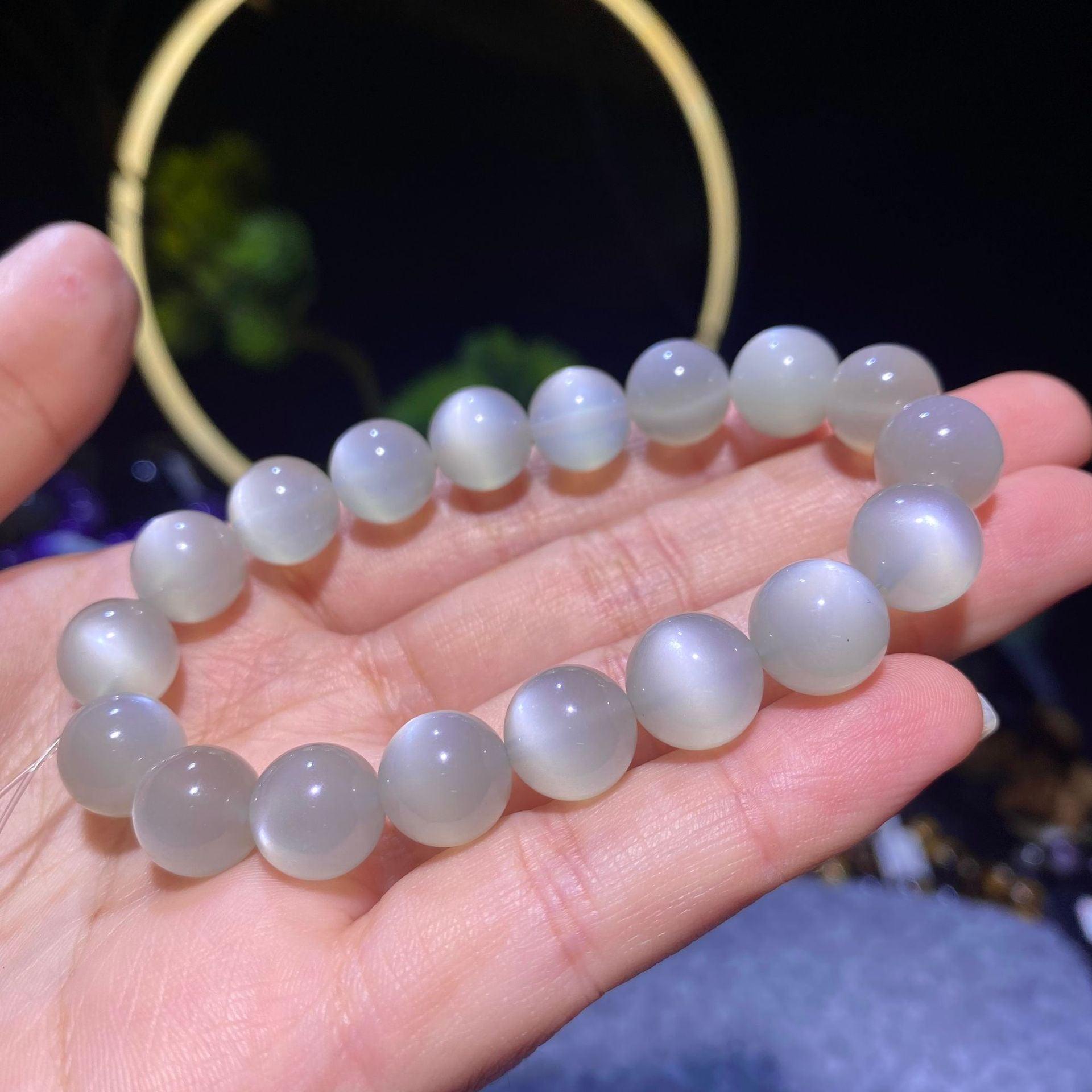 8/10mm Moonstone bracelet Wholesale - Free Shipping Over 300USD - Price at $ 22.00 /pc