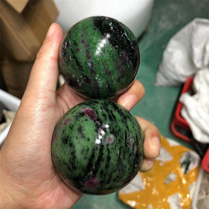 4-8cm Ruby Zoisite sphere Wholesale - Free Shipping Over 300USD - Price at $ 48.50 /pc