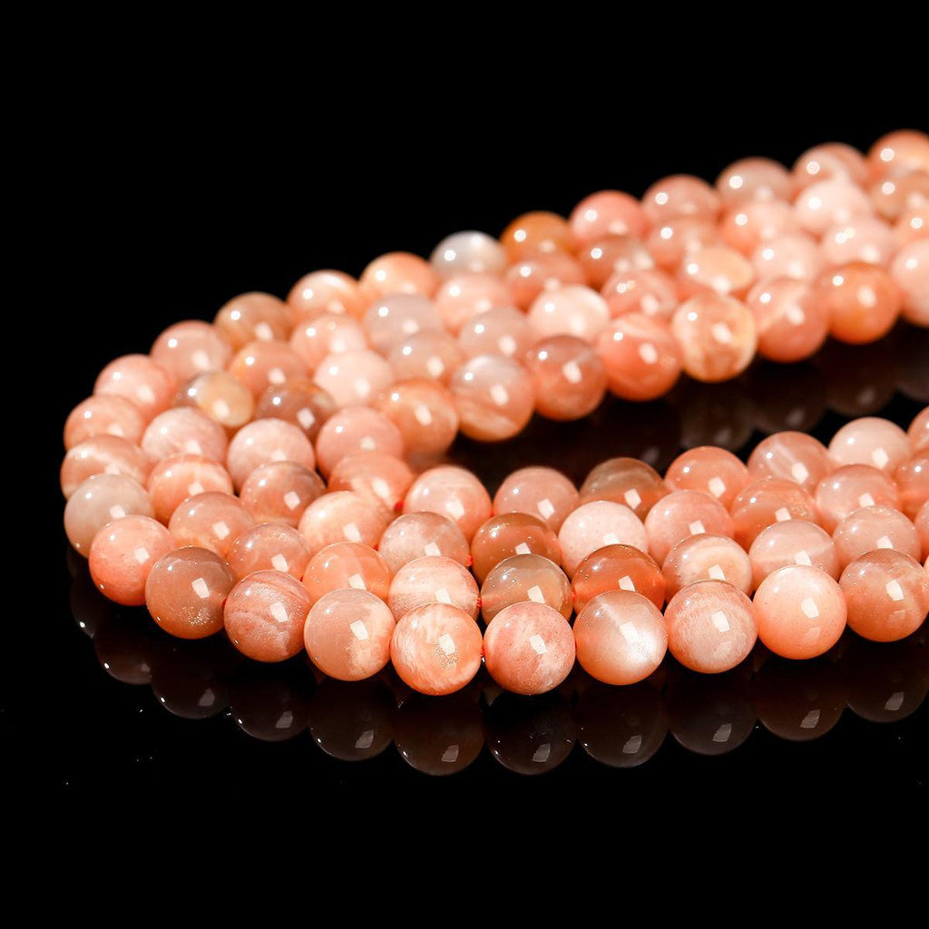 8/10mm Sunstone beads Wholesale - Free Shipping Over 300USD - Price at $ 3.00 /pc