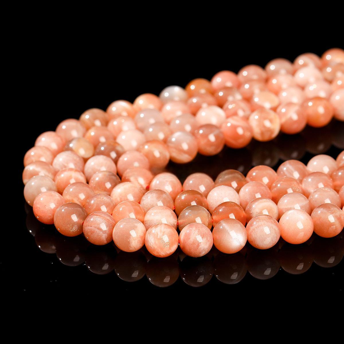 8/10mm Sunstone beads Wholesale - Free Shipping Over 300USD - Price at $ 3.00 /pc