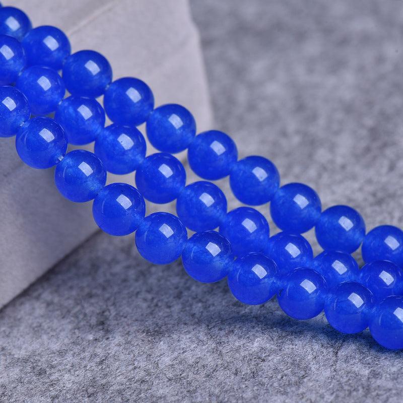 8/10/12mm Blue Carnelian Beads Wholesale - Free Shipping Over 300USD - Price at $ 4.00 /pc