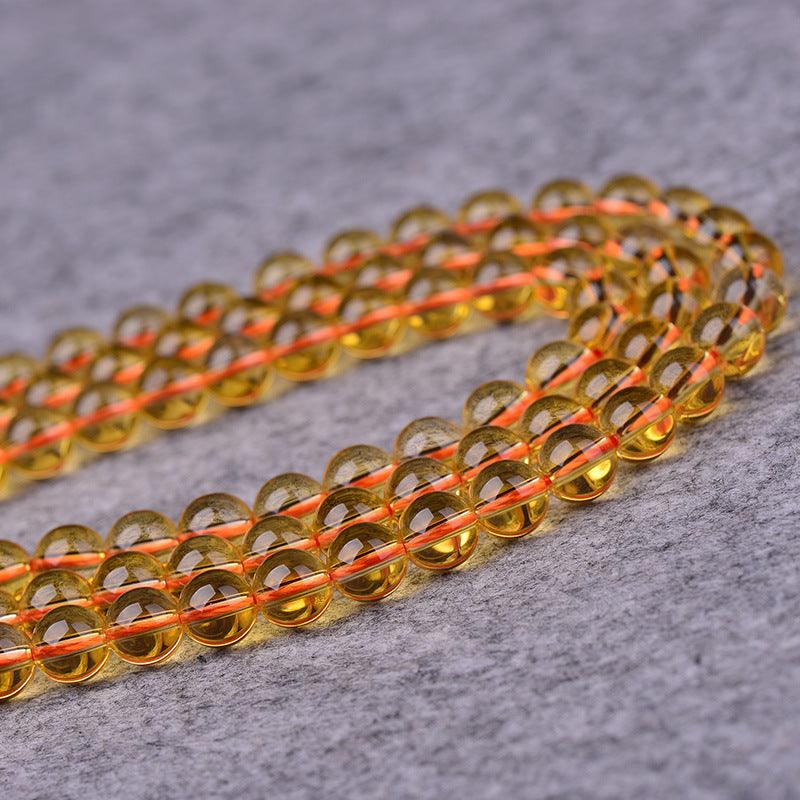 8/10/12mm Citrine Beads Wholesale - Free Shipping Over 300USD - Price at $ 26.00 /pc