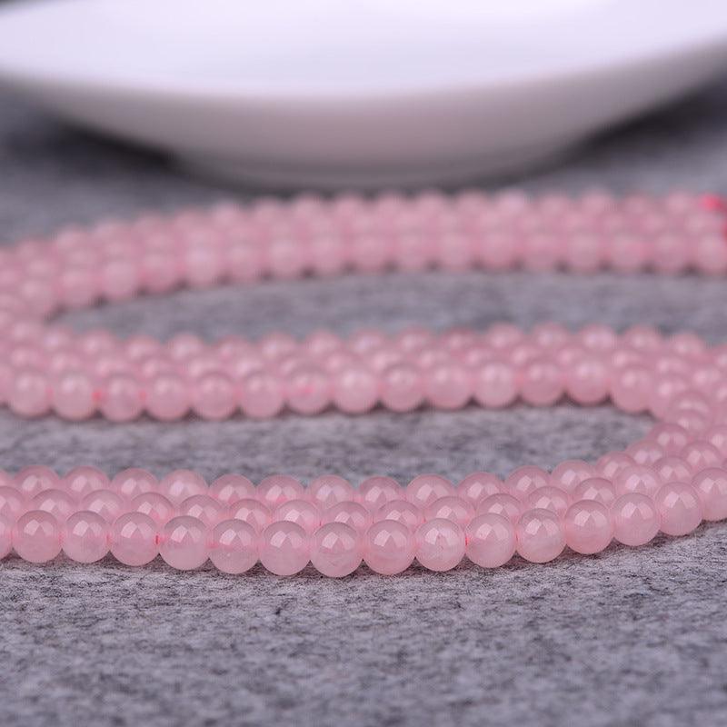 8/10/12mm Mozambique Rose Quartz Beads Wholesale - Free Shipping Over 300USD - Price at $ 17.00 /pc