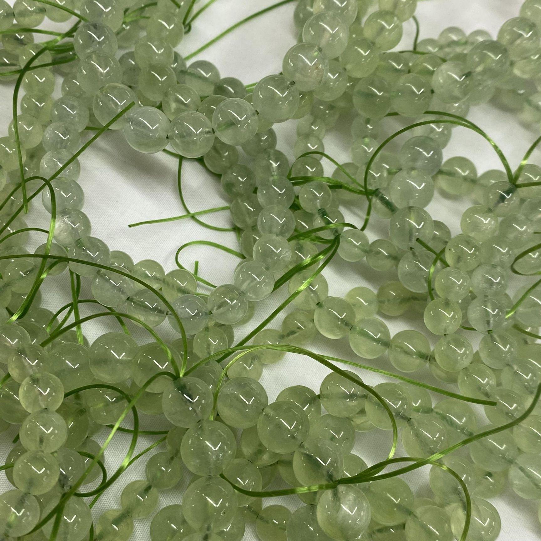 8mm Prehnite bracelet Wholesale - Free Shipping Over 300USD - Price at $ 13.20 /pc