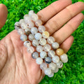 8mm dendritic agate bracelet