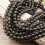 8mm moldavite beads