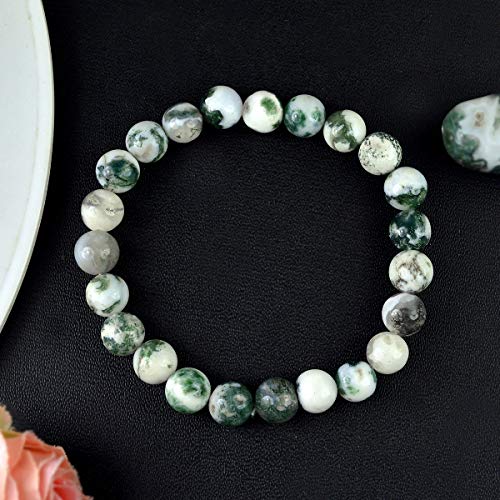 8mm tree agate bracelet