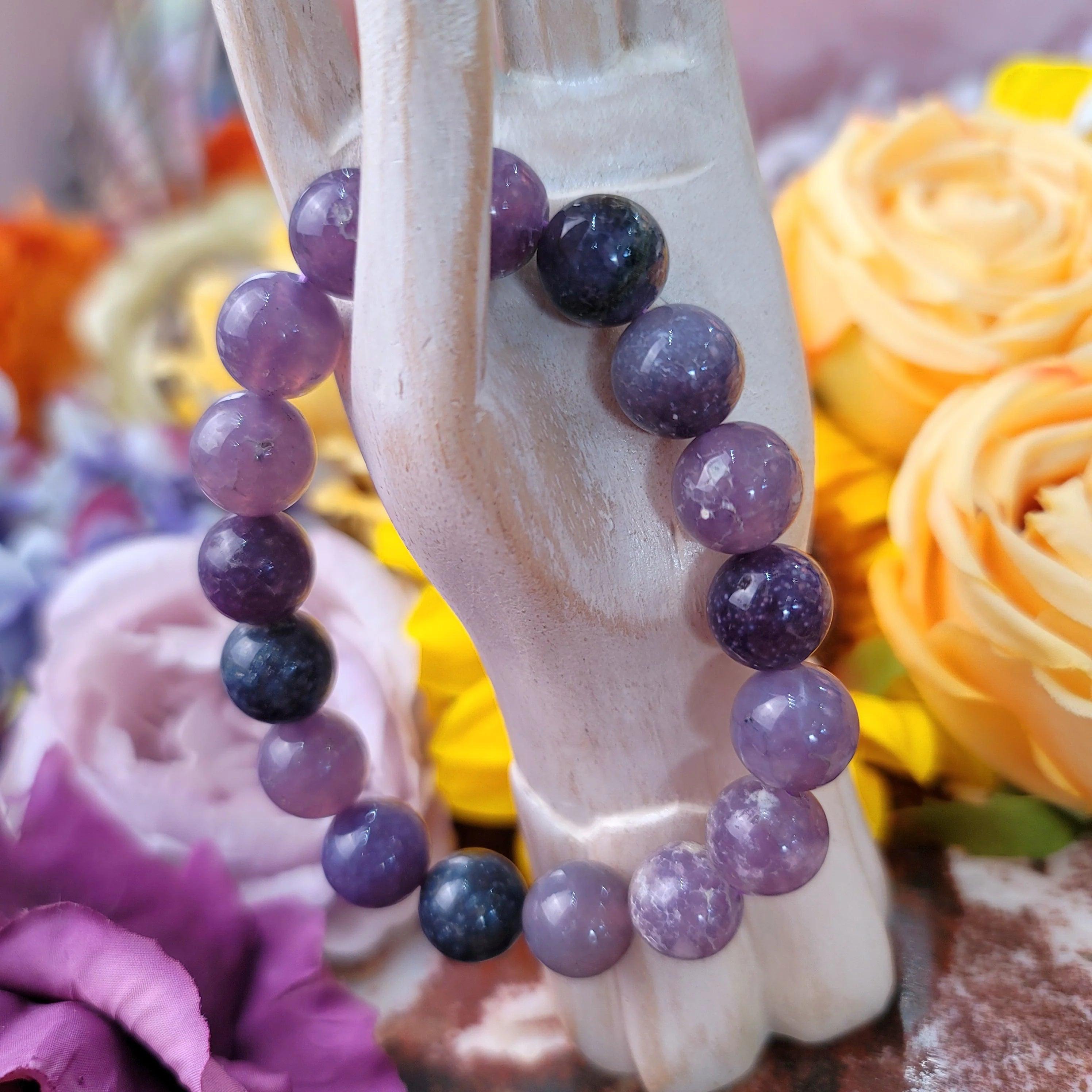 12mm grape agate bracelet
