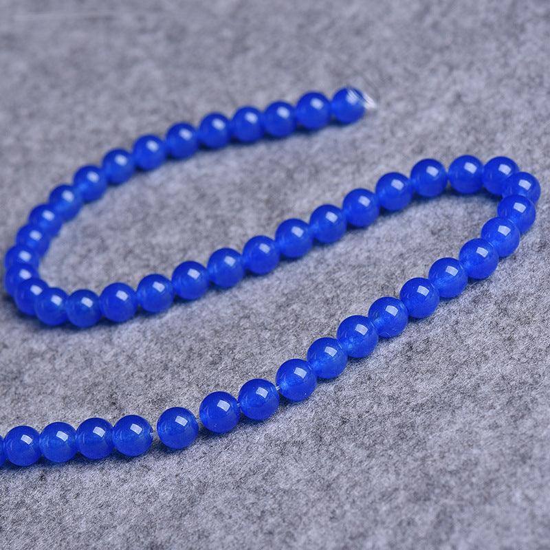 8/10/12mm Blue Carnelian Beads Wholesale - Free Shipping Over 300USD - Price at $ 4.00 /pc