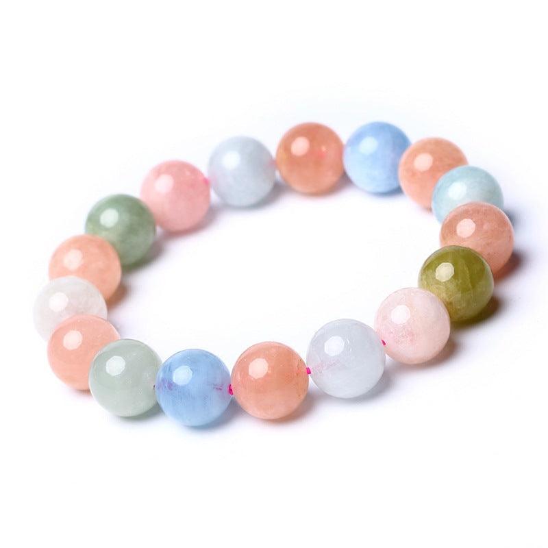 8/10mm Morganite bracelet Wholesale - Free Shipping Over 300USD - Price at $ 7.60 /pc