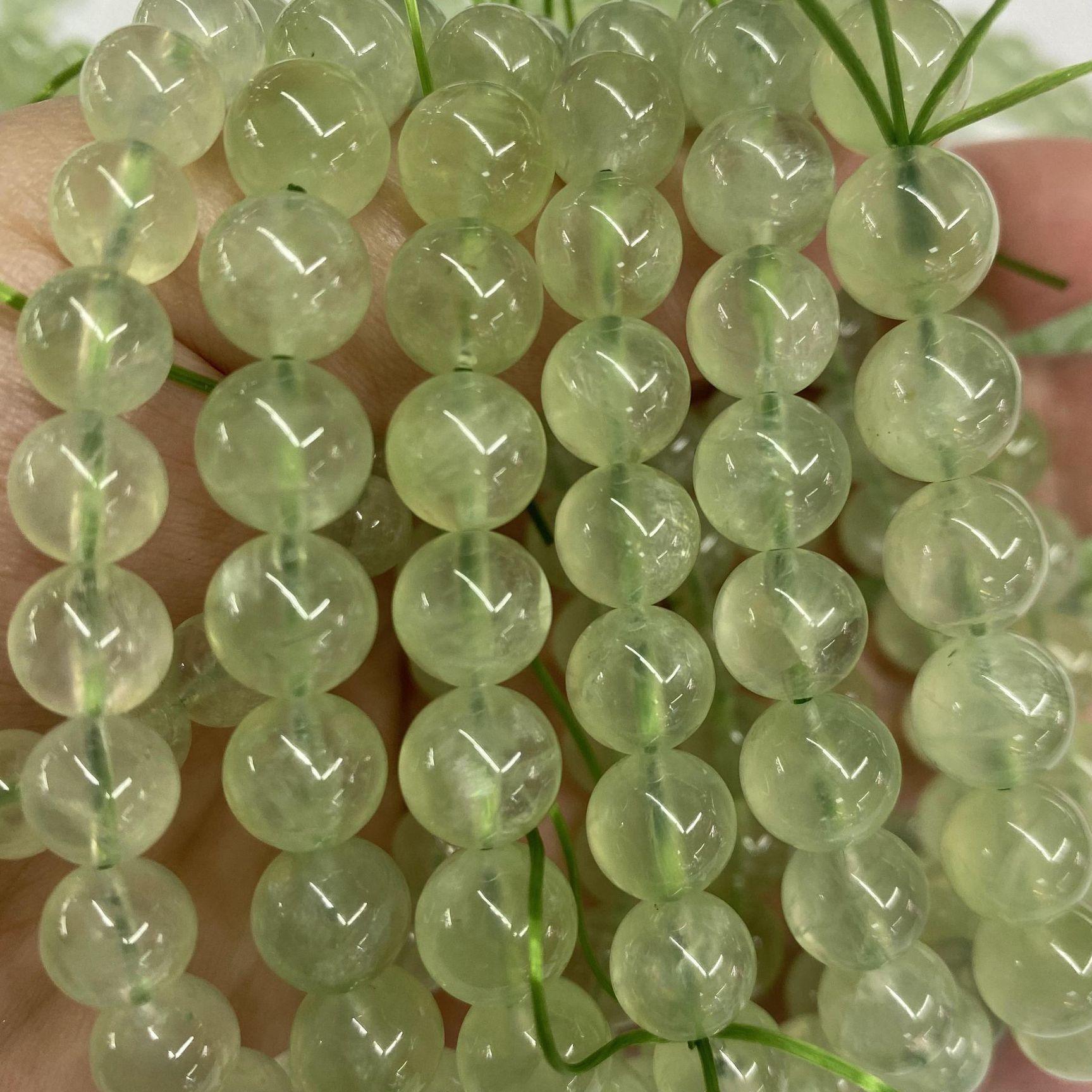 8mm Prehnite bracelet Wholesale - Free Shipping Over 300USD - Price at $ 13.20 /pc