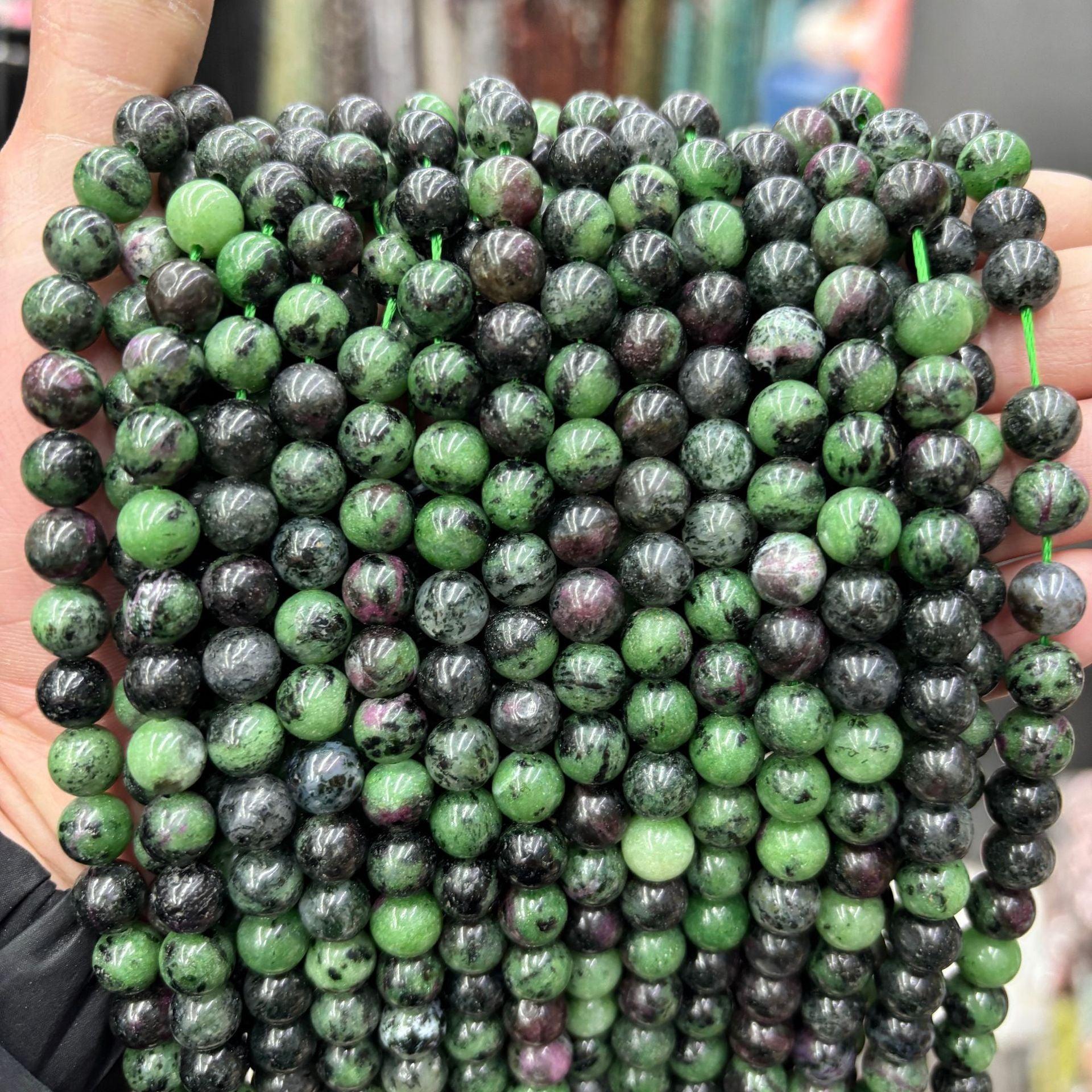 8/10mm Ruby Zoisite beads Wholesale - Free Shipping Over 300USD - Price at $ 2.20 /pc