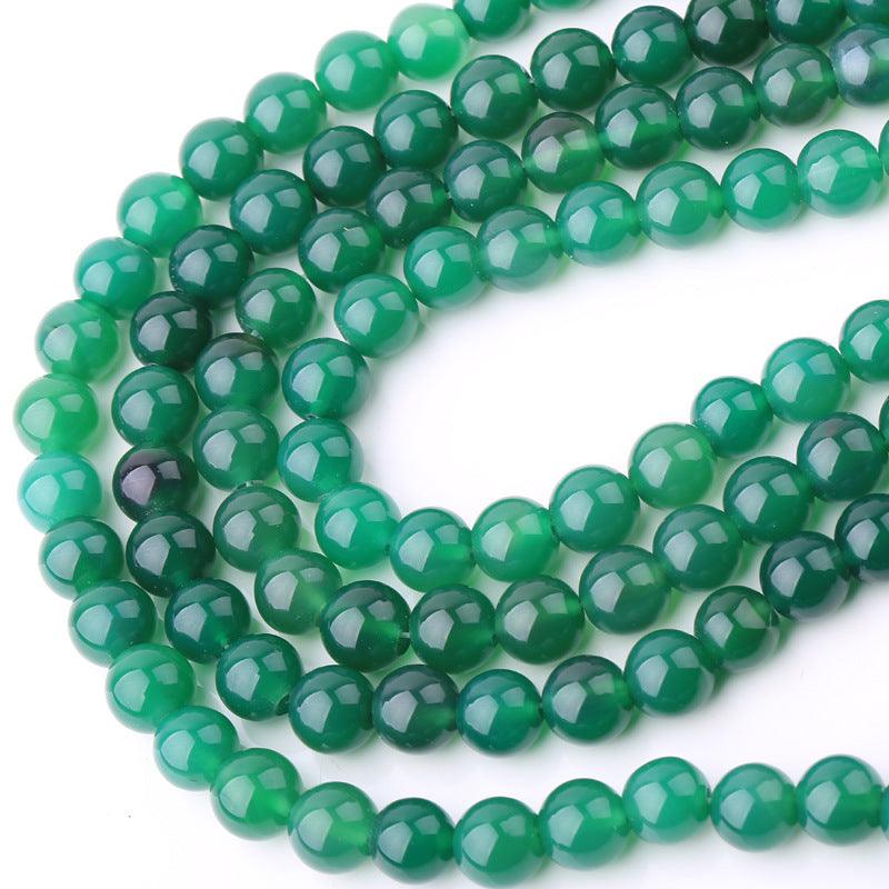 8/10/12mm Green Agate Beads Wholesale - Free Shipping Over 300USD - Price at $ 8.00 /pc