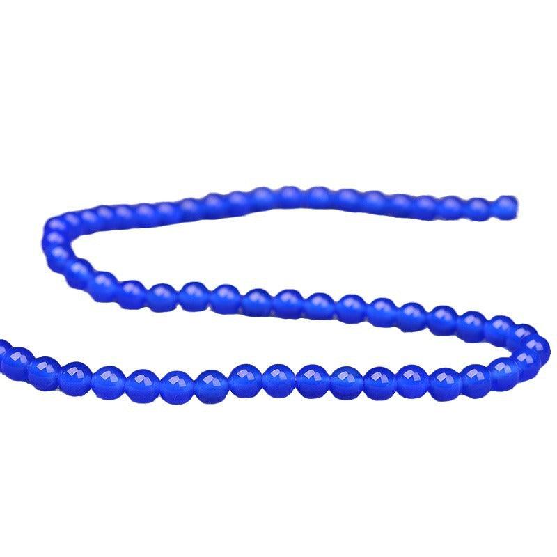 8/10/12mm Blue Carnelian Agate Beads Wholesale - Free Shipping Over 300USD - Price at $ 7.00 /pc