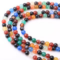 8/10/12mm Colorful Agate Beads Wholesale - Free Shipping Over 300USD - Price at $ 6.00 /pc