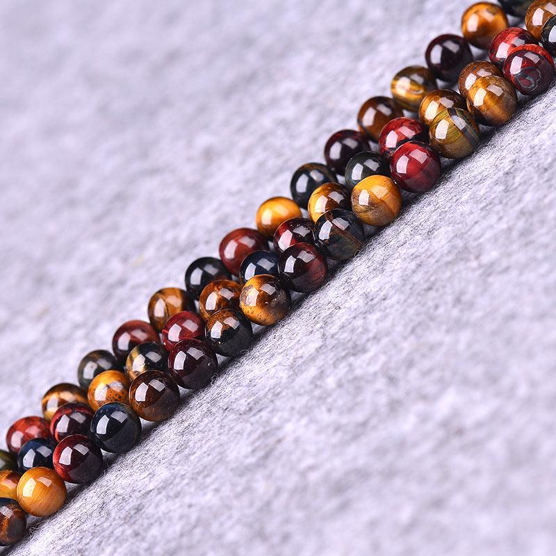 8/10/12mm Colorful Tiger Eyes Beads Wholesale - Free Shipping Over 300USD - Price at $ 12.00 /pc