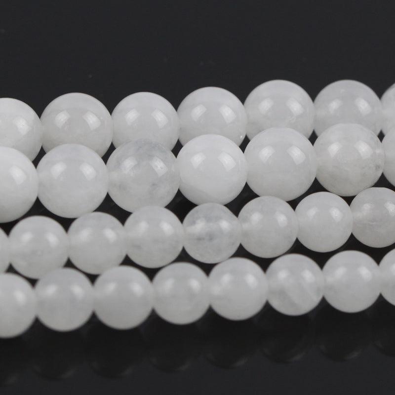 8/10/12mm White jade Beads Wholesale - Free Shipping Over 300USD - Price at $ 4.00 /pc