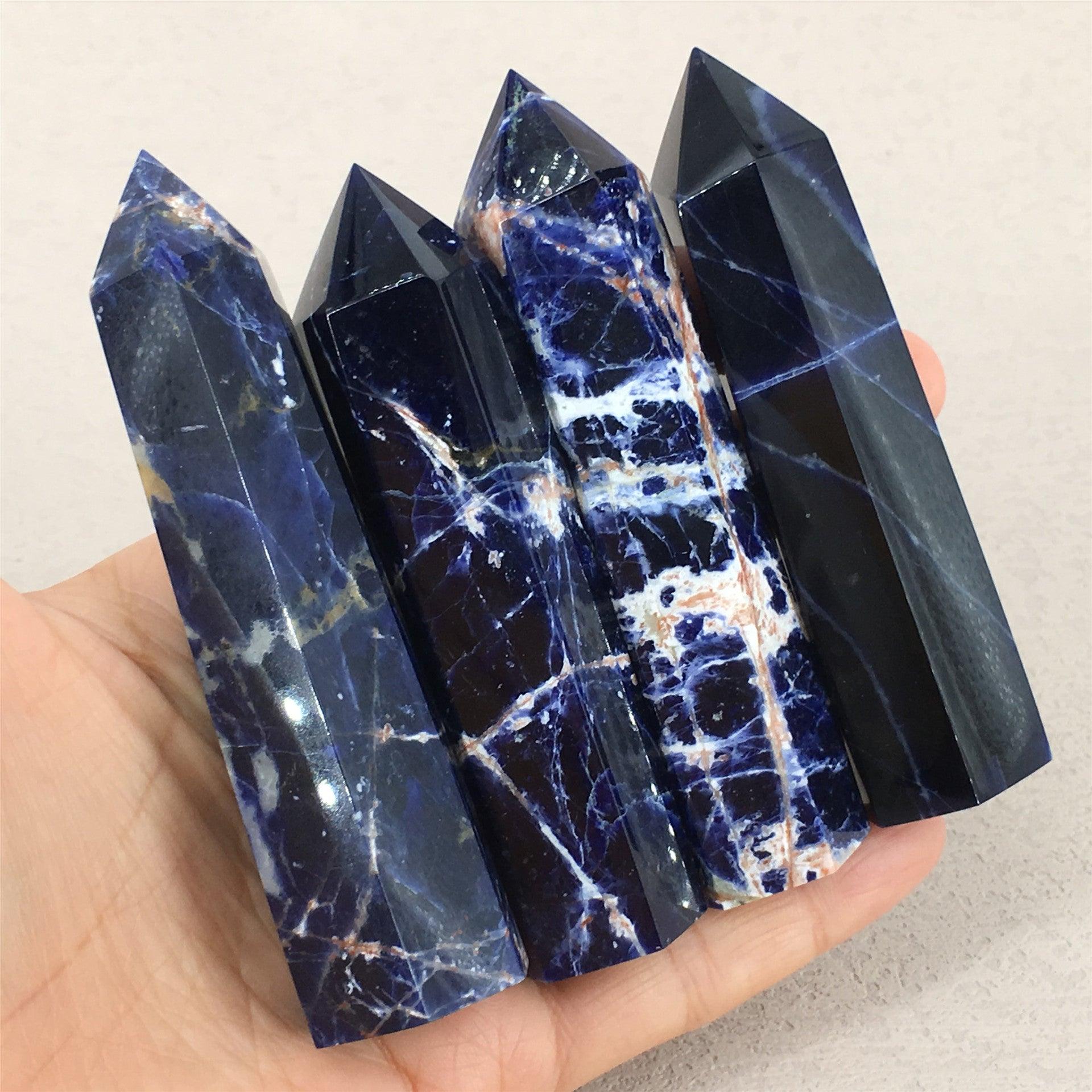 5-9cm Sodalite tower Wholesale - Free Shipping Over 300USD - Price at $ 39.90 /pc