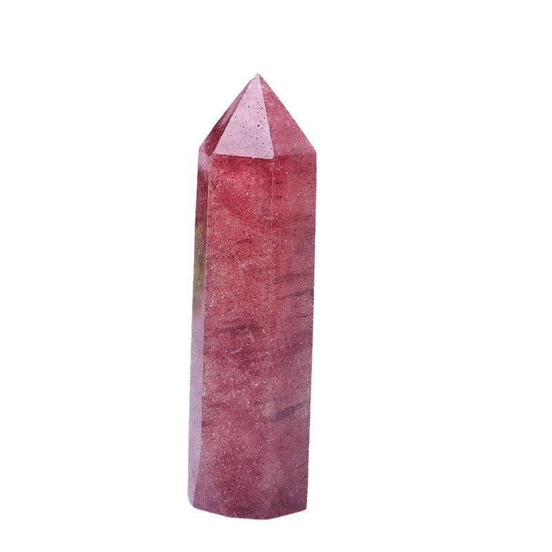 5-9cm Strawberry Quartz tower Wholesale - Free Shipping Over 300USD - Price at $ 39.60 /pc