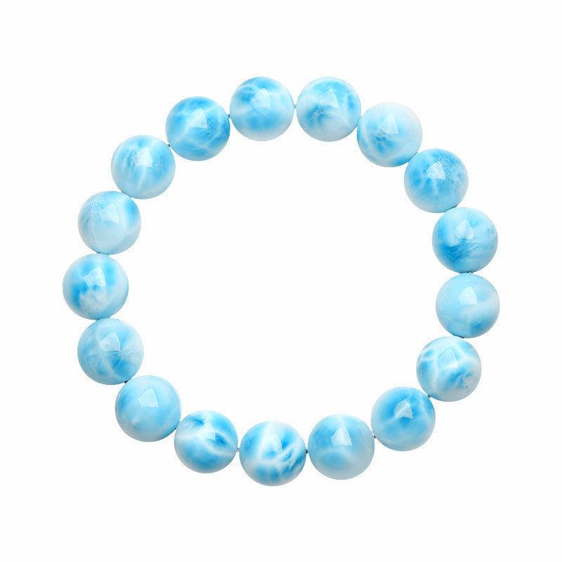 8/10mm Larimar bracelet Wholesale - Free Shipping Over 300USD - Price at $ 62.00 /pc
